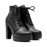 Coturno Preto com Salto