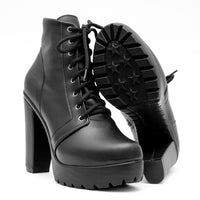 Coturno Preto com Salto