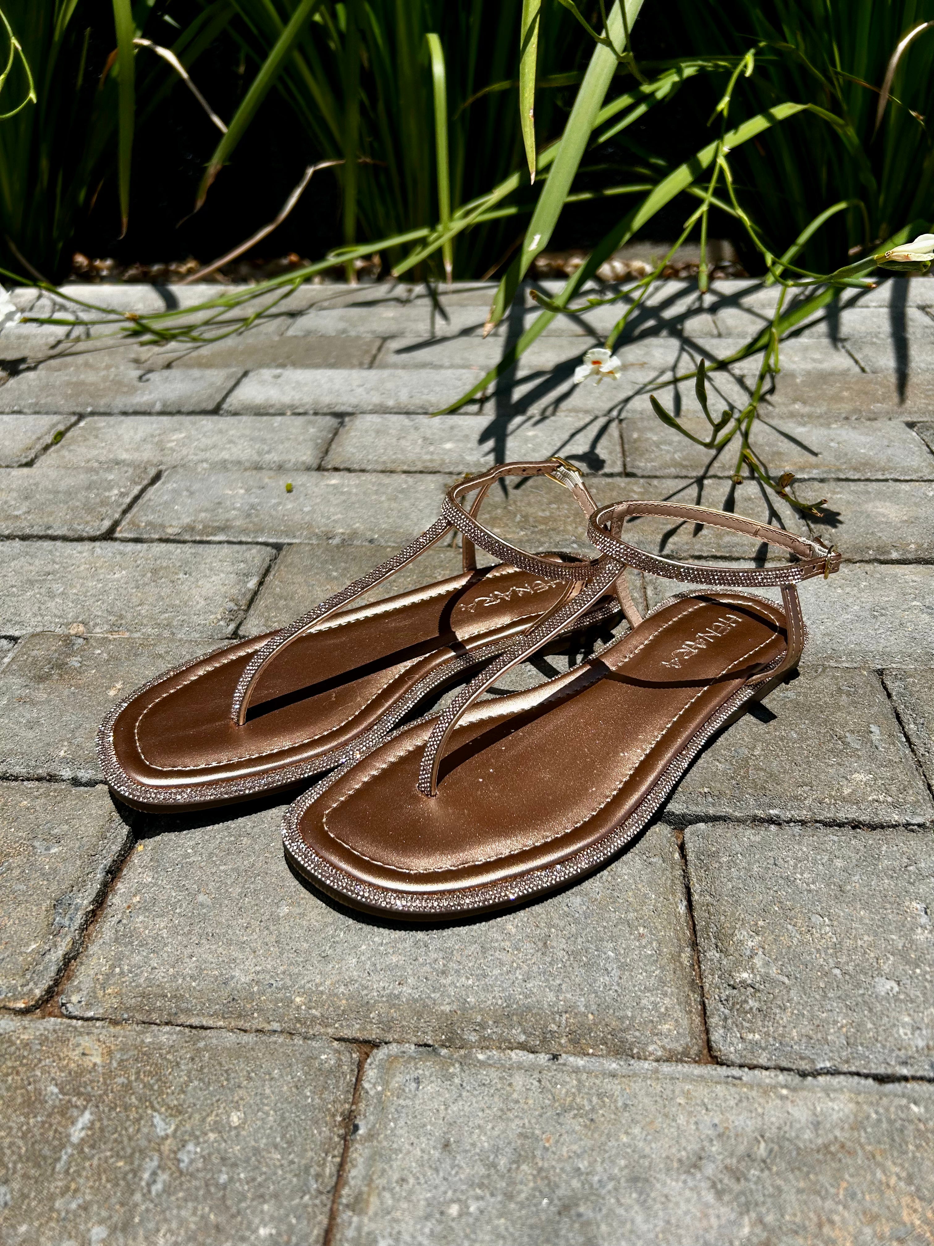 Sandalia strass luxo puro brilho