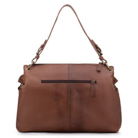 Bolsa de Couro Caramelo & Castanho