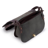 Bolsa de Couro Café & Vermelho