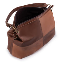 Bolsa de Couro Caramelo & Castanho