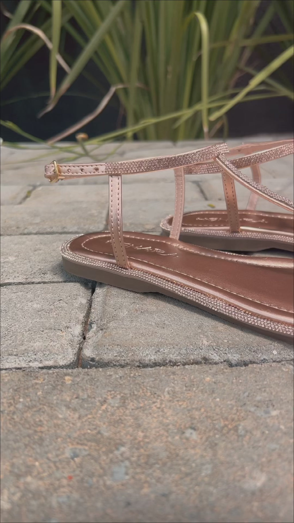 Sandalia strass luxo puro brilho